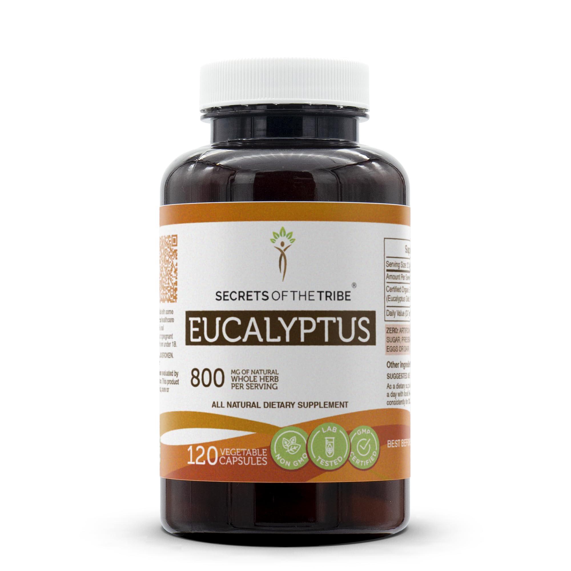 Secrets of the Tribe Eucalyptus – 120 Capsules, 800 mg | Eucalyptus Globulus Dried Leaf