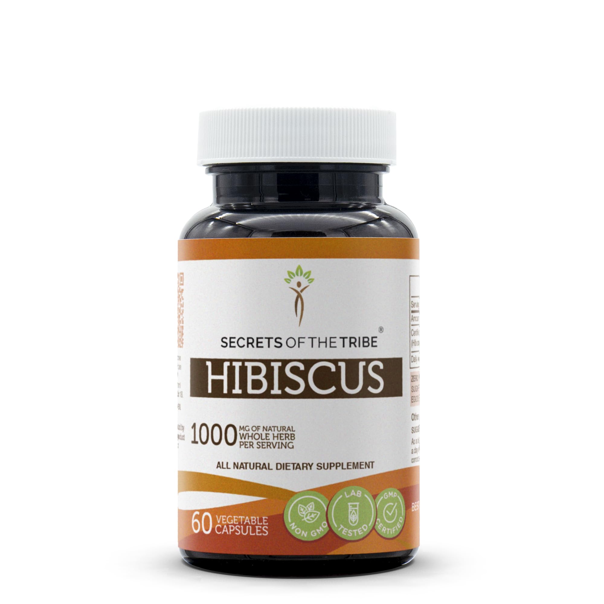 Secrets of the Tribe Hibiscus 60 Capsules - 1000 mg Hibiscus Sabdariffa