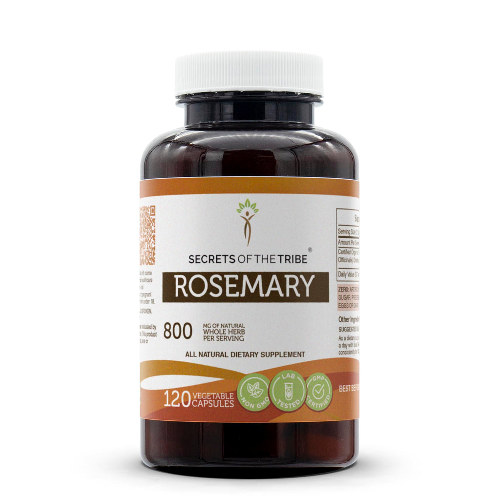 Secrets of the Tribe Rosemary 120 Capsules – 800 mg per Serving | Rosmarinus Officinalis