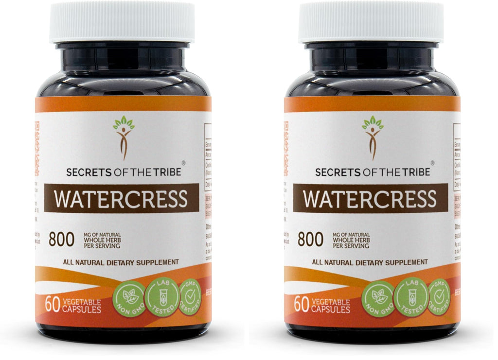 Secrets of the Tribe Watercress – 60 Capsules (800 mg) Pack of 2