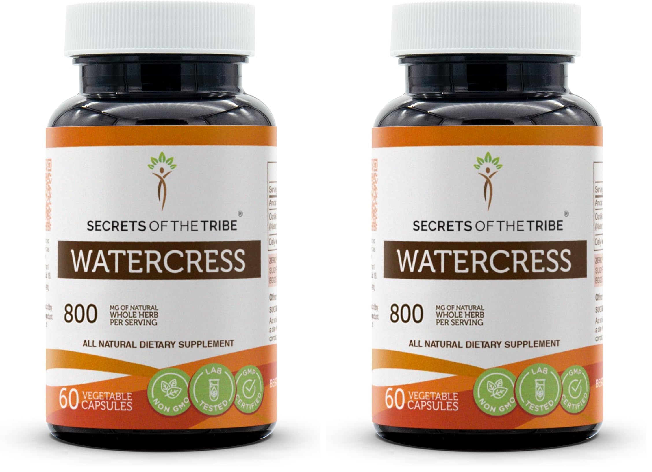 Secrets of the Tribe Watercress – 60 Capsules (800 mg) Pack of 2
