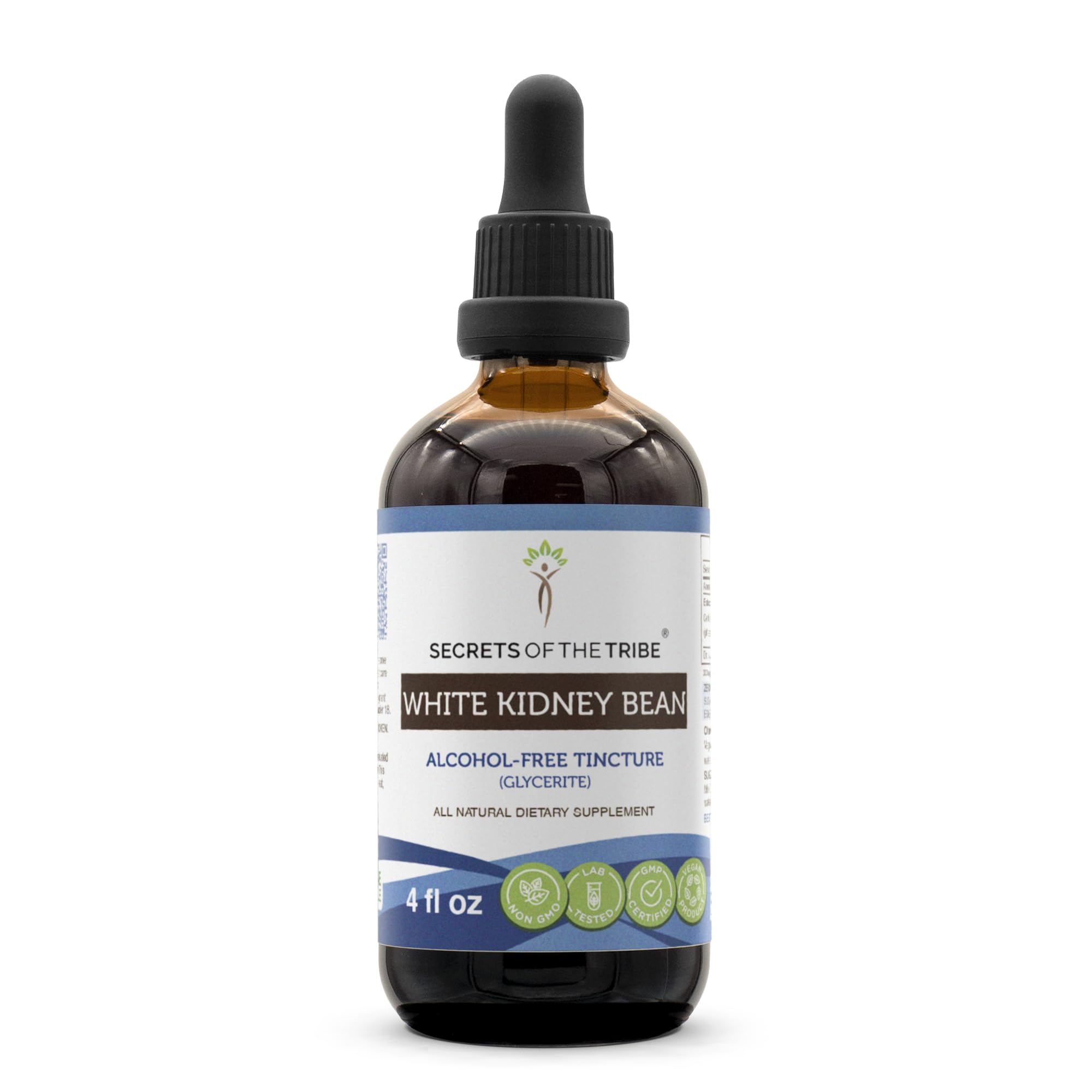 Secrets of the Tribe White Kidney Bean Tincture - Alcohol-Free, High-Potency Drops, 4 oz