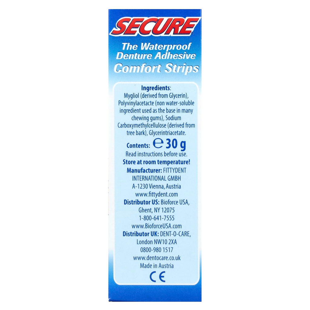 Secure Denture Adhesive - Waterproof, Long-Lasting Hold for Dentures