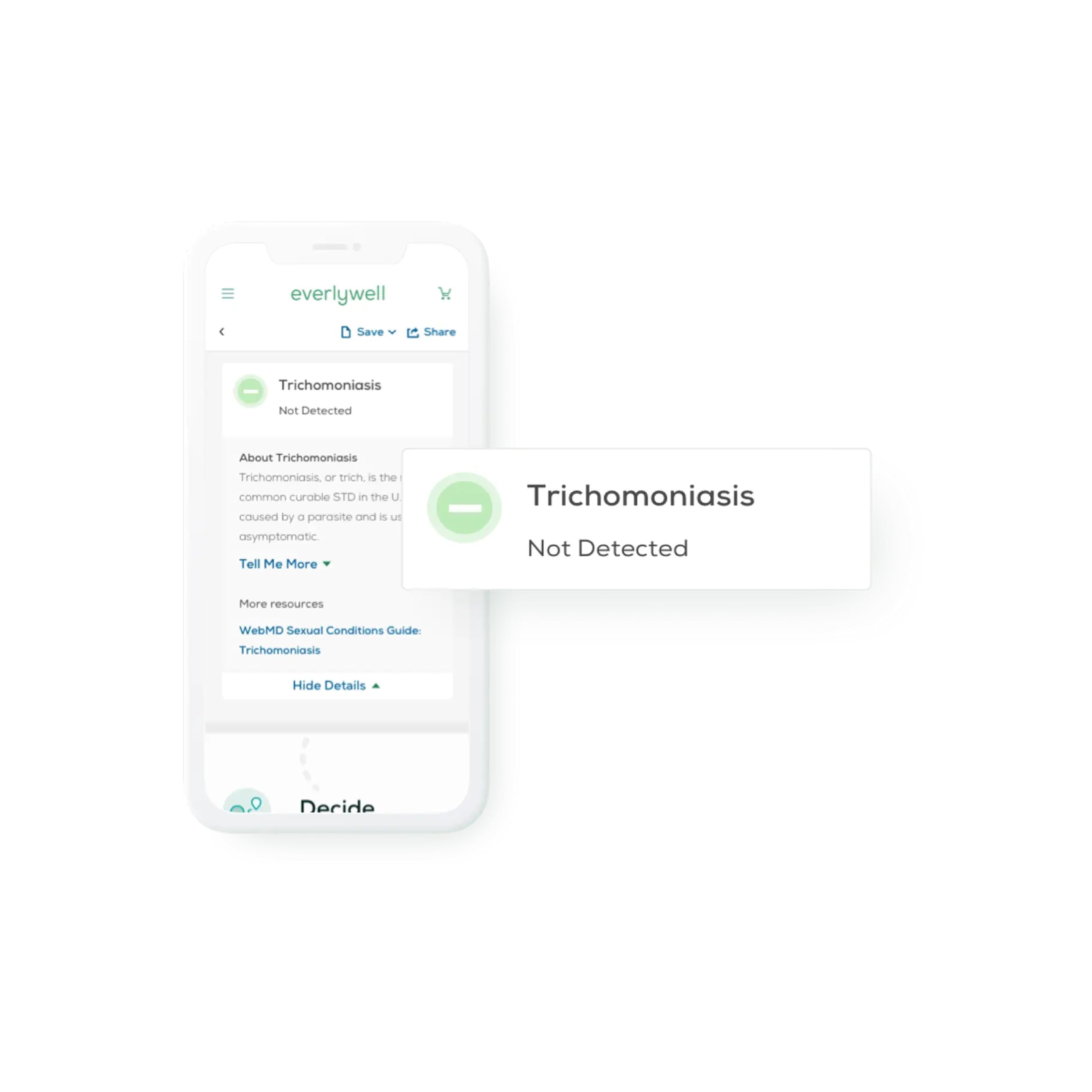 Everlywell Trichomoniasis Test - At-Home Kit | CLIA-Certified Lab Results in Days | Ages 18+