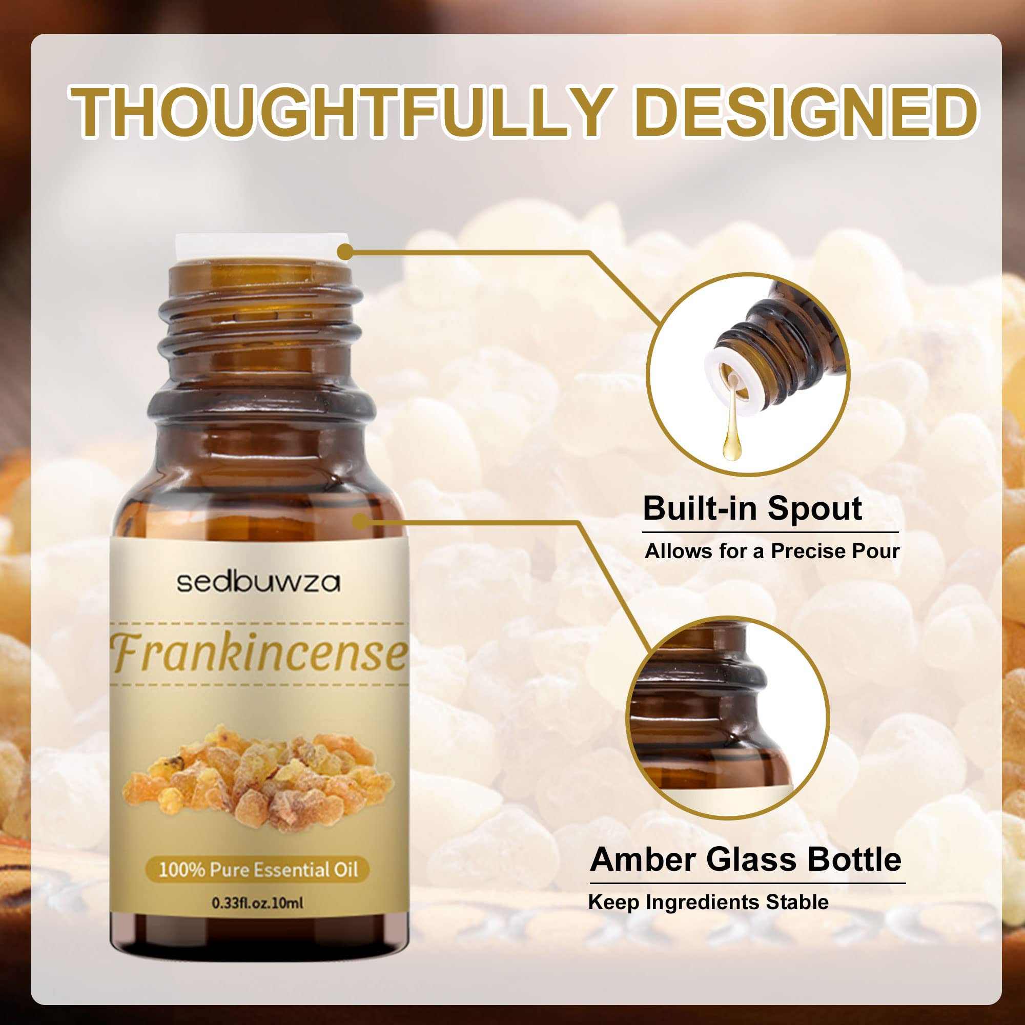 Sedbuwza Frankincense Essential Oil – Pure Organic Fragrance Oil