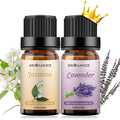 Sedbuwza Lavender Jasmine Essential Oil Set - 2 x 10 ml | Diffuser, Aromatherapy, Massage, Soap & Candle Making