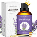 Sedbuwza Lavender Oil Essential Oil - 100% Pure & Natural, 100ml / 3.38 Fl Oz with Premium Glass Dropper