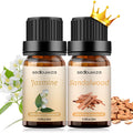 Sedbuwza Sandalwood & Jasmine Essential Oil Set – 2 x 10 ml for Diffuser
