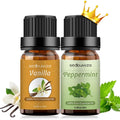 Sedbuwza Vanilla Peppermint Essential Oil Set – 2 x 10 ml for Diffuser, Aromatherapy & DIY