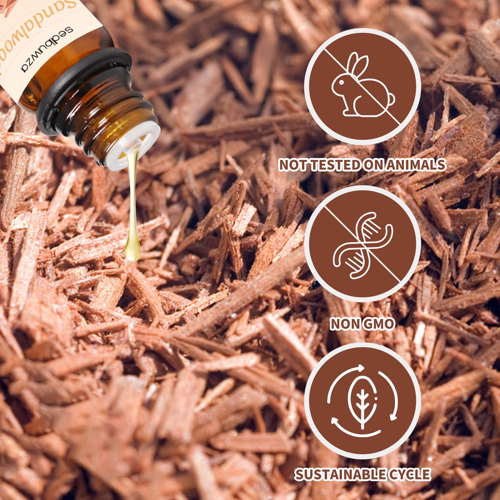 Sedbuwza Sandalwood Vetiver Essential Oil Set – 2 x 10 ml