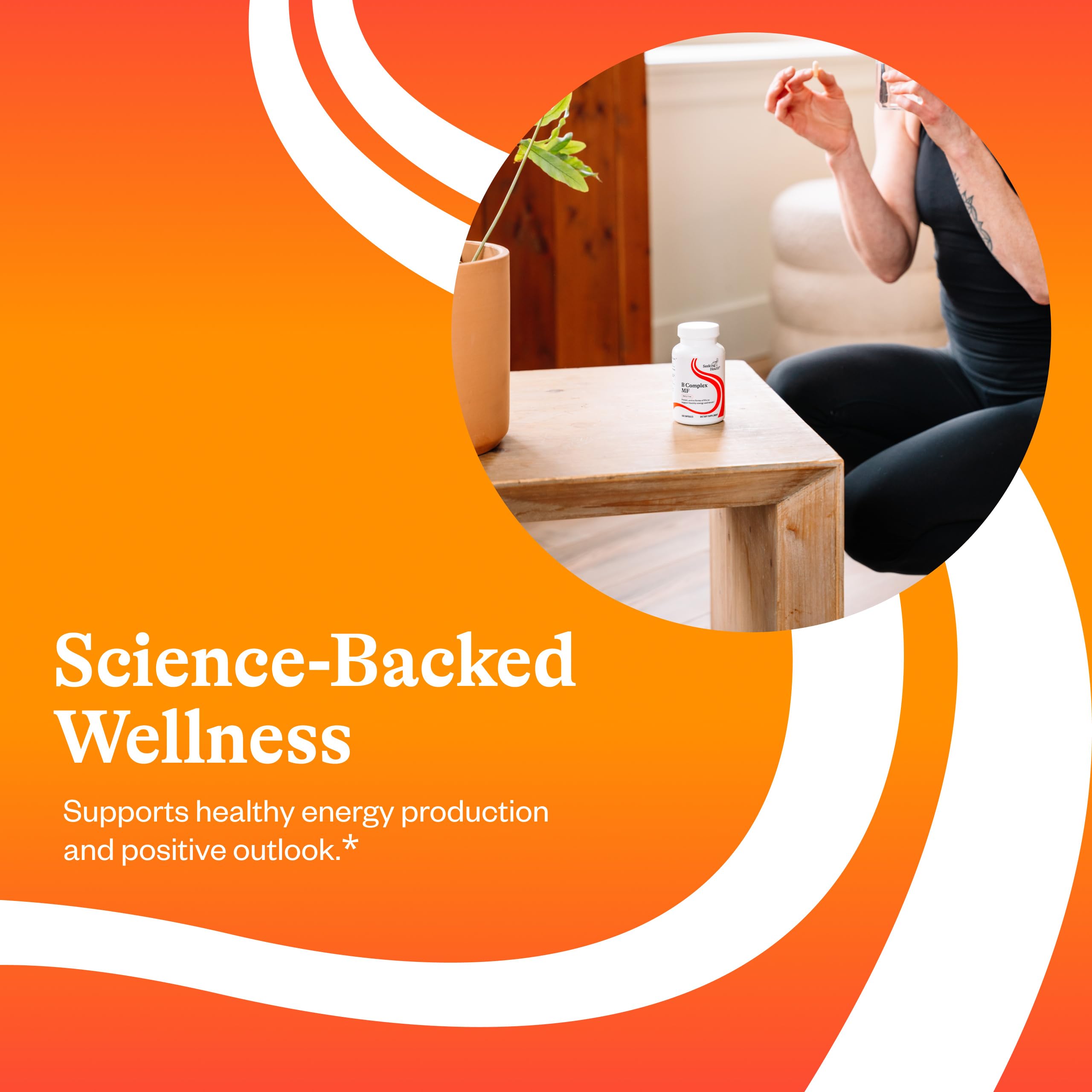 Seeking Health B Complex MF - B Complex with Folate & Folinic Acid (100 Caps)