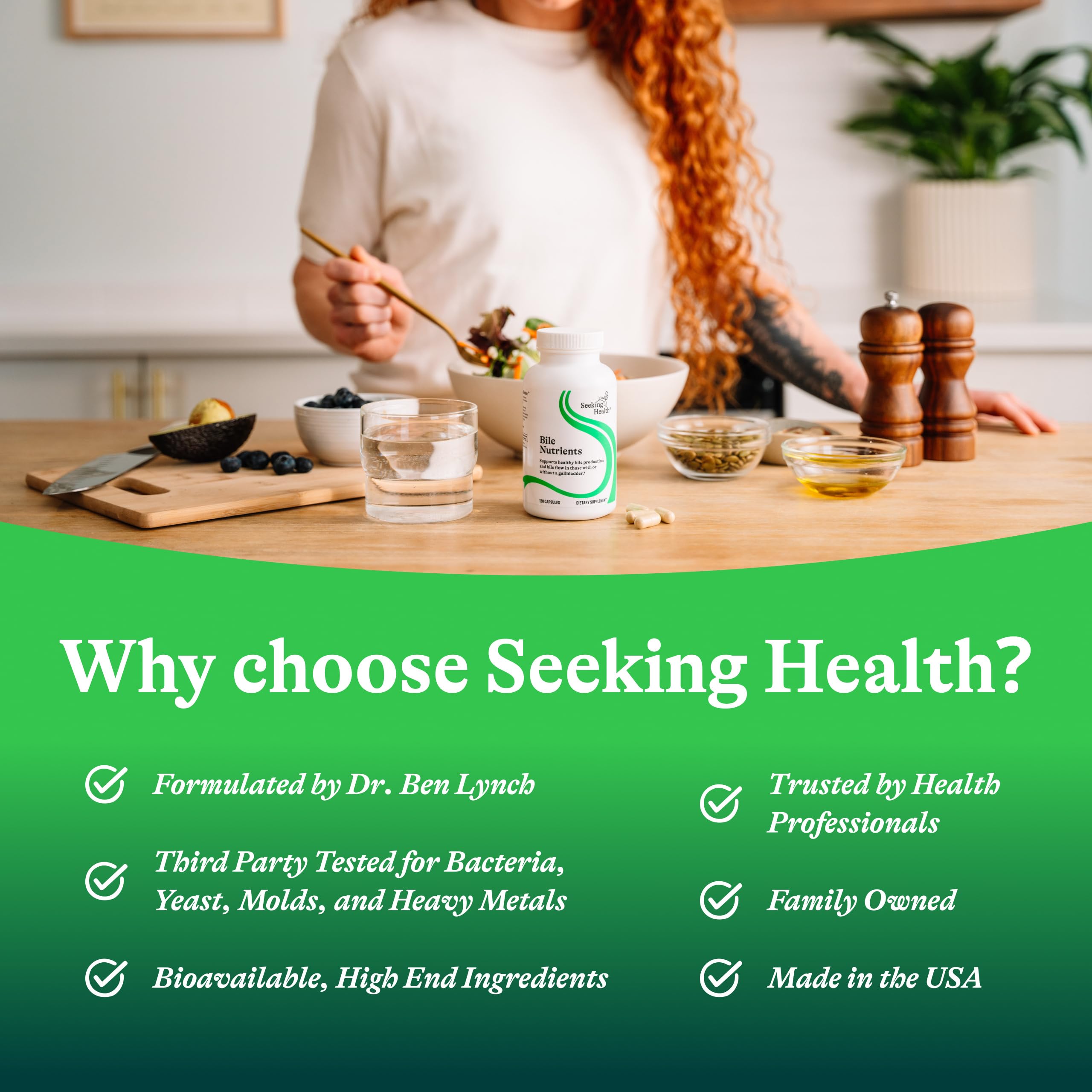 Seeking Health Bile Nutrients – Herbal Digestive Support for Bile Production, Gallbladder Health & Fat Digestion (120 Capsules)