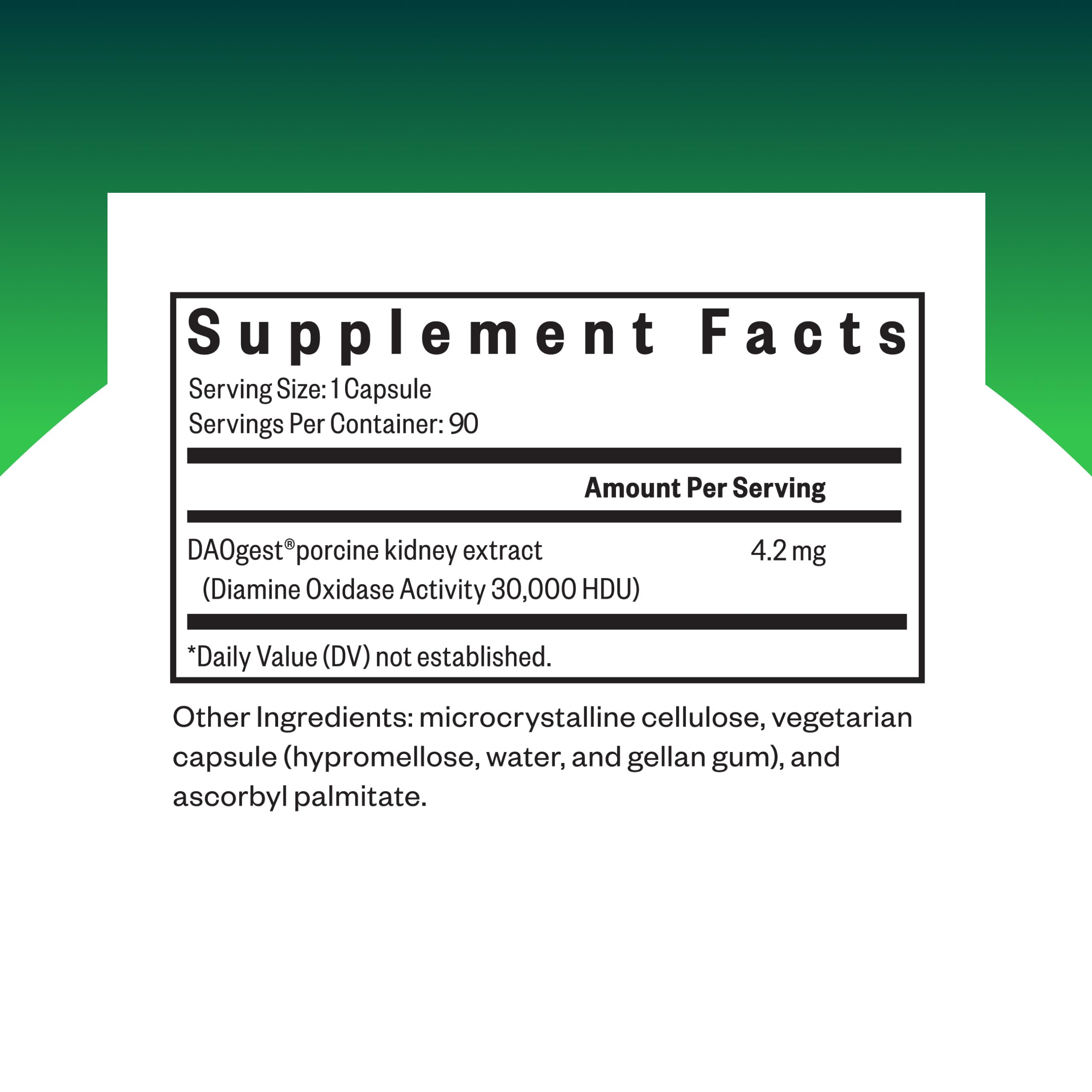Seeking Health DAO Enzyme – Histamine Digest DAO2 Enzyme for Histamine Intolerance | 90 Capsules