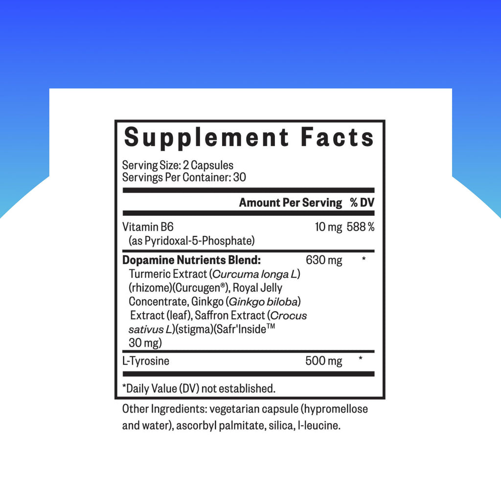 Seeking Health Dopamine Nutrients, Energy Support, Antioxidant Support, Vegetarian (60 Capsules)
