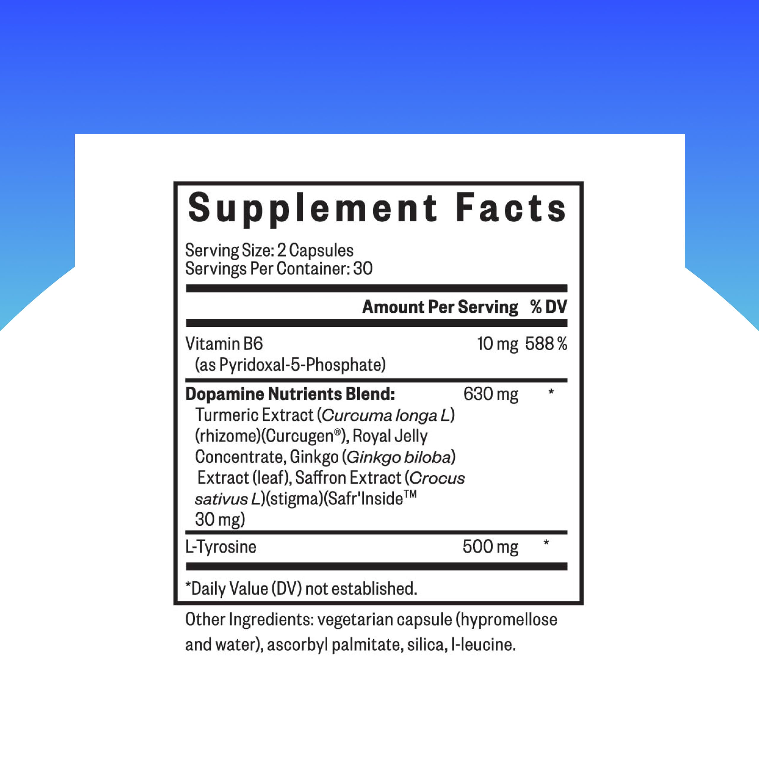 Seeking Health Dopamine Nutrients, Energy Support, Antioxidant Support, Vegetarian (60 Capsules)