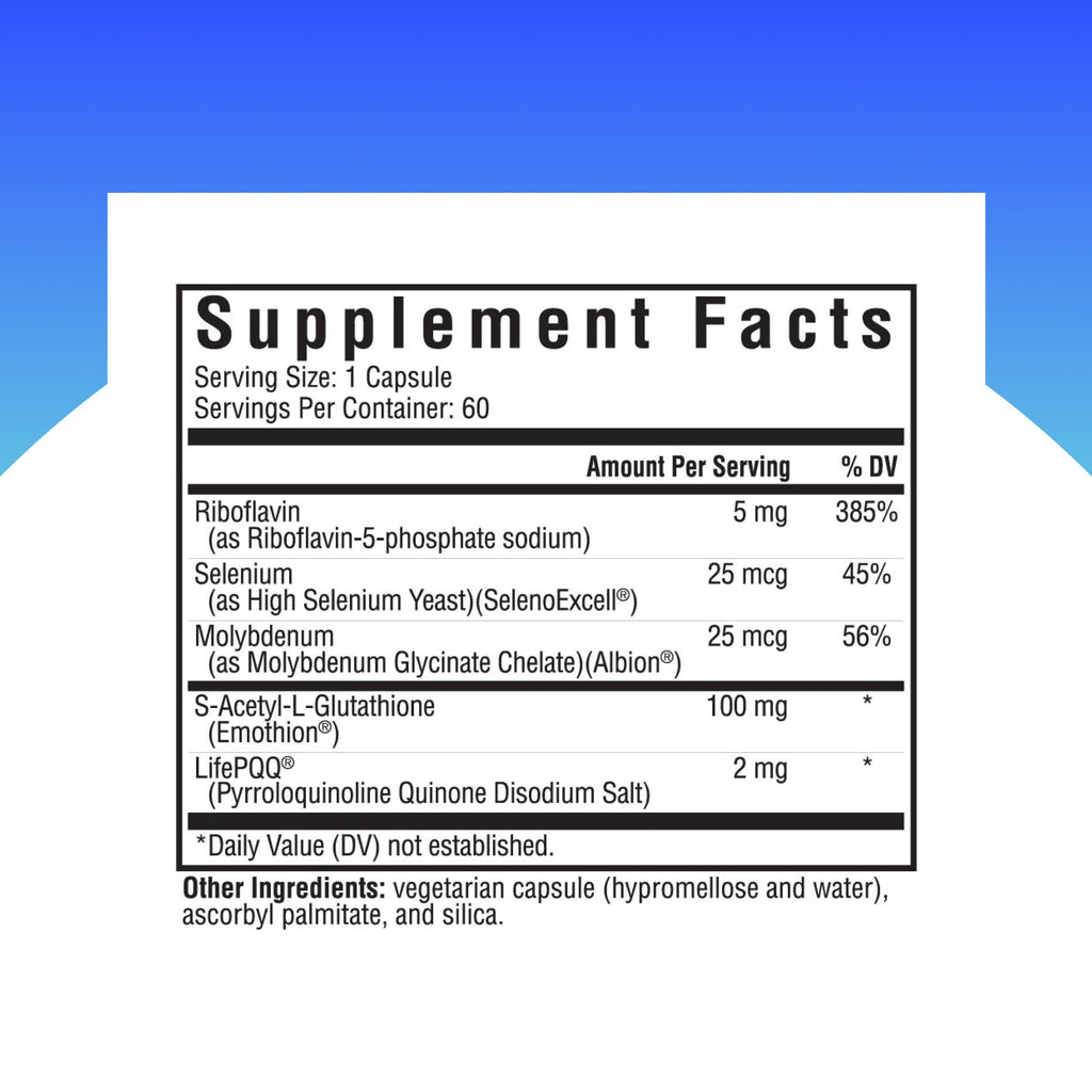 Seeking Health Glutathione Plus – 100 mg S-Acetyl-L Glutathione with Cofactors | Immune & Detox Support | 60 Capsules