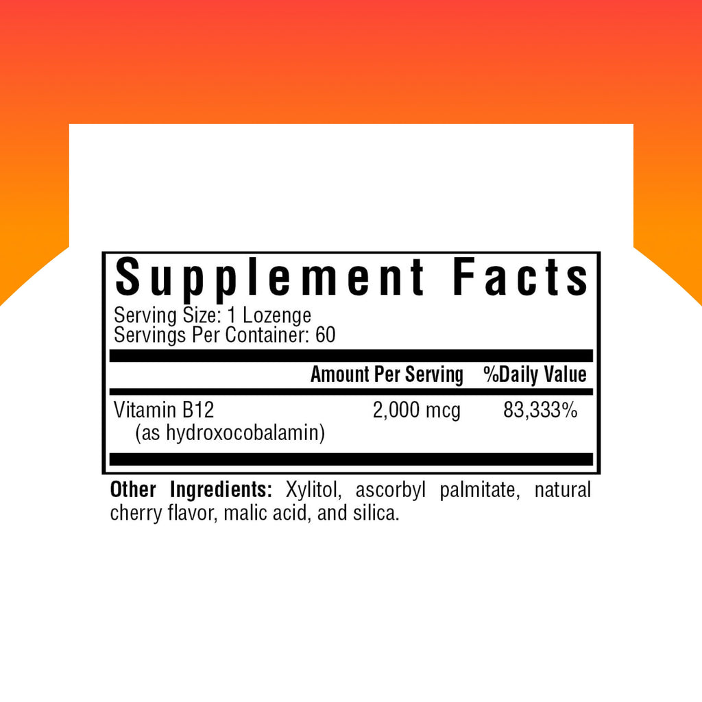 Seeking Health Hydroxo B12 Lozenges 2000 mcg | Energy & Methylation Support