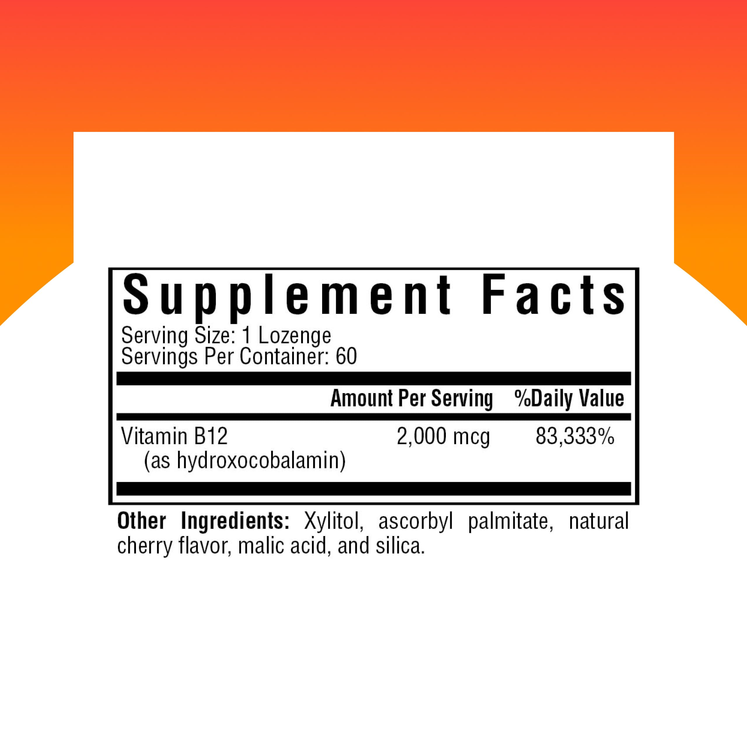 Seeking Health Hydroxo B12 Lozenges 2000 mcg | Energy & Methylation Support