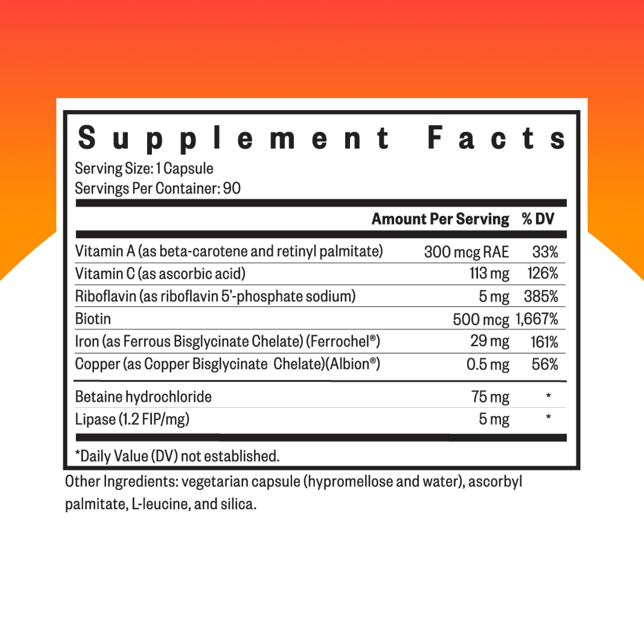 Seeking Health Iron with Cofactors - Ferrochel Ferrous Bisglycinate, 90 Capsules