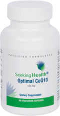 Seeking Health Optimal CoQ10 100 mg Coenzyme Q10 Supplement – Energy & Heart Health, Vegetarian (60 Capsules)