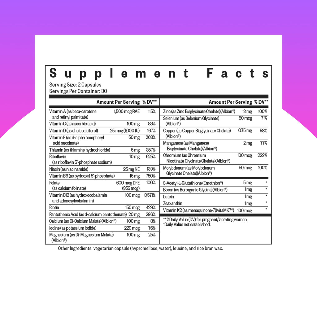 Seeking Health Prenatal Essentials MF – Methyl-Free Prenatal Vitamin for Brain Development & Methylation