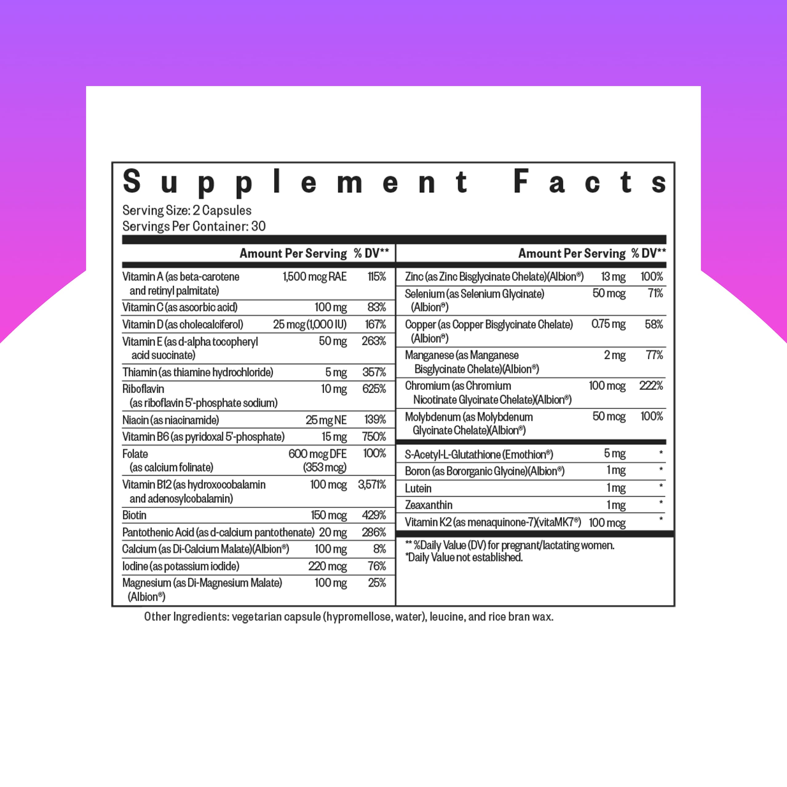 Seeking Health Prenatal Essentials MF – Methyl-Free Prenatal Vitamin for Brain Development & Methylation