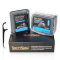 SelectShen Bamboo Charcoal Dental Floss Dispenser – 288 Total Flossers
