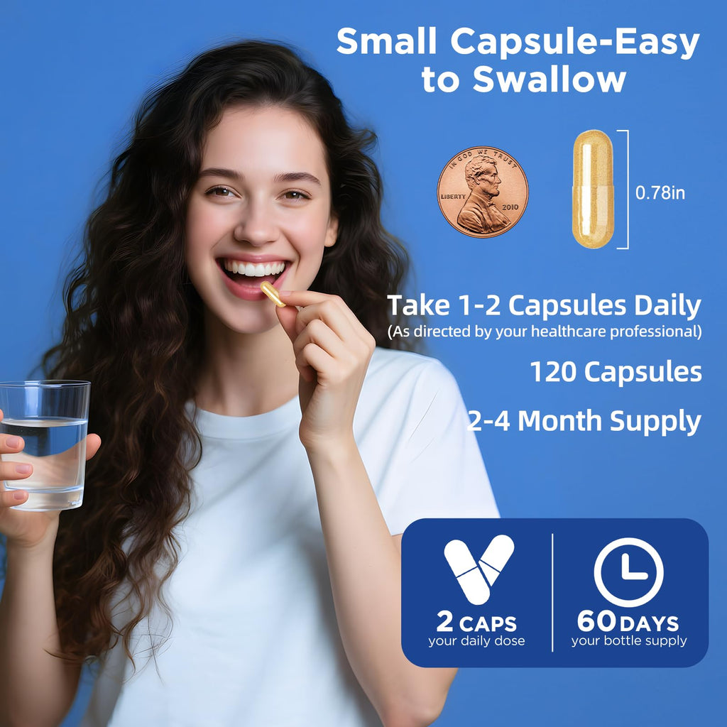 Alpha Lipoic Acid 1000mg with Magnesium Glycinate – Neuropathy Support, CoQ10 & B Vitamins – Gluten-Free Vegan 120 Caps