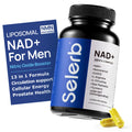 Selerb NAD+ for Men – Nitric Oxide, Prostate Health, Resveratrol, CoQ10 | 60 Capsules