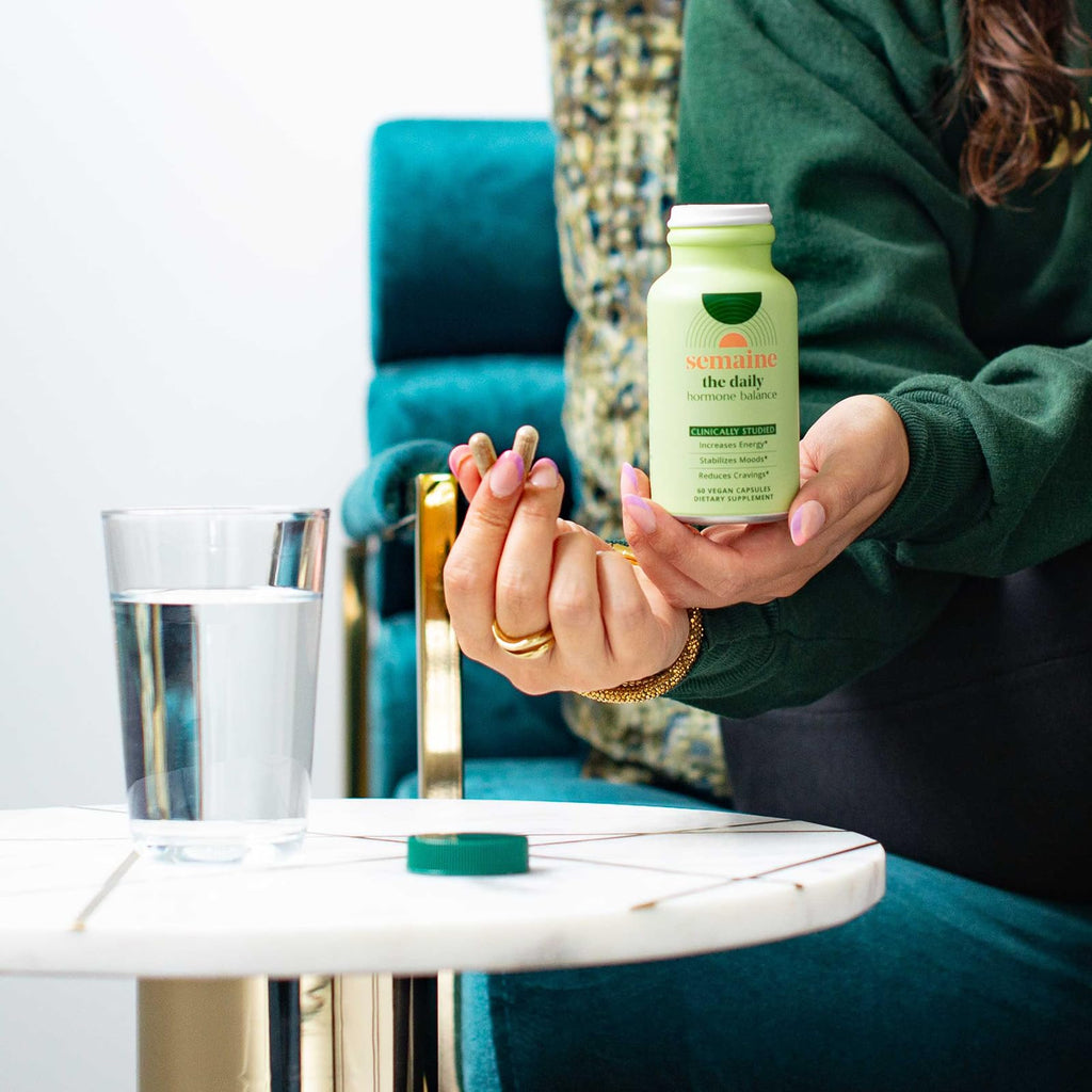 Semaine Daily Hormone Balance – Vegan Capsule for Clearer Skin, Balanced M moods & Deeper Sleep (60 ct)