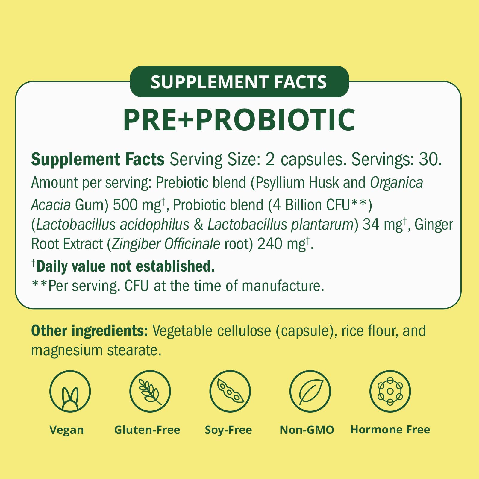 Semaine Super Powered Prebiotic + Probiotic for Women - 60 ct | Gut Health, IBS Relief & Immunity