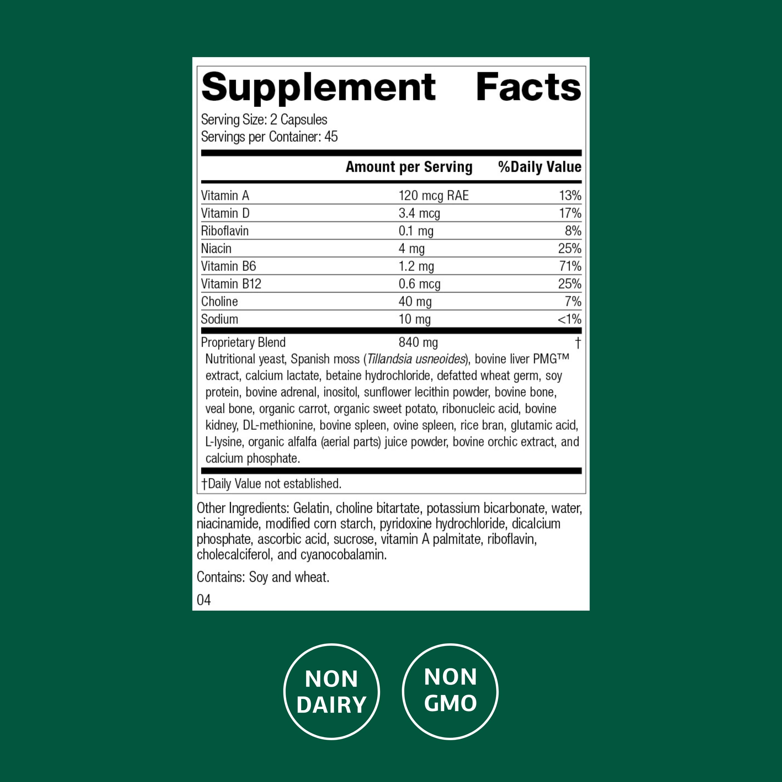 Standard Process Senaplex - Nervous System Support, Brain Health | 90 Capsules
