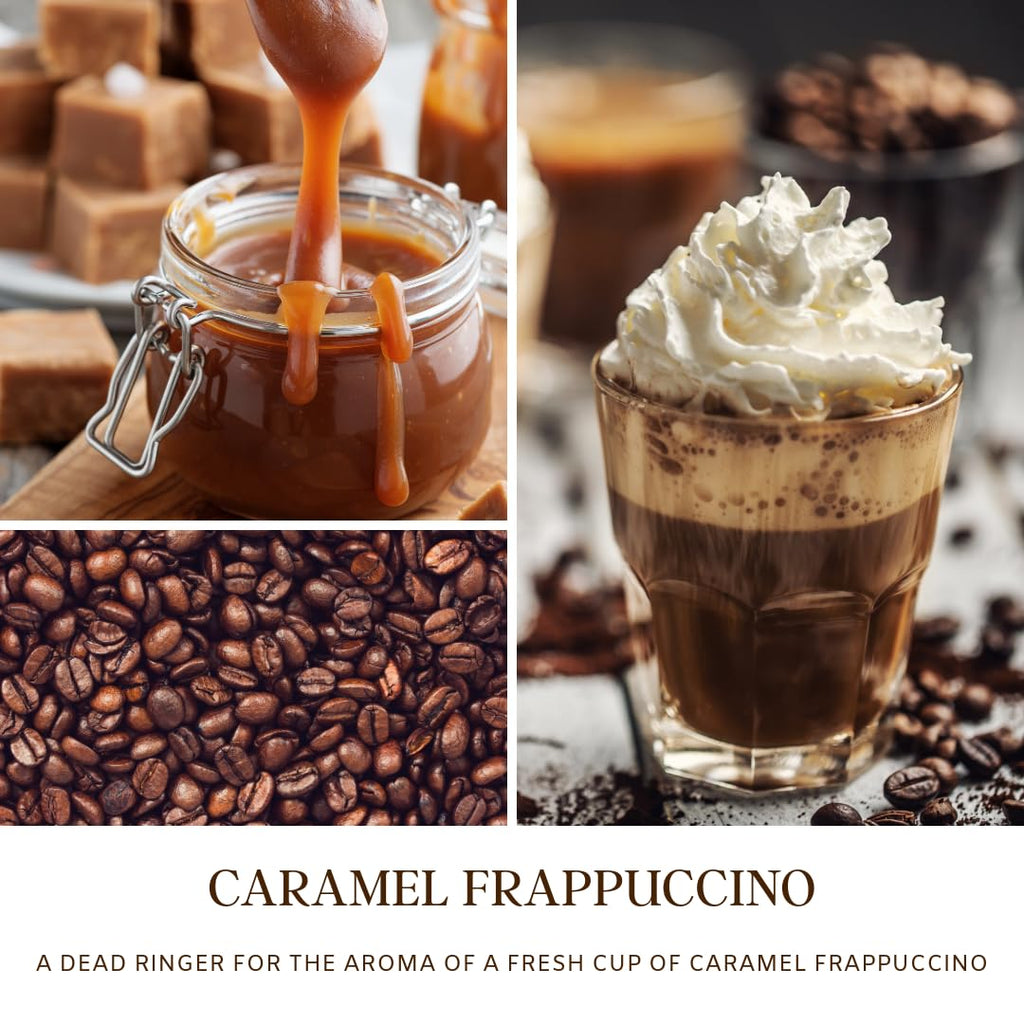 SENSE ISLAND Caramel Frappuccino Soy Candle – 100% Natural Wax, 50+ Hr Burn