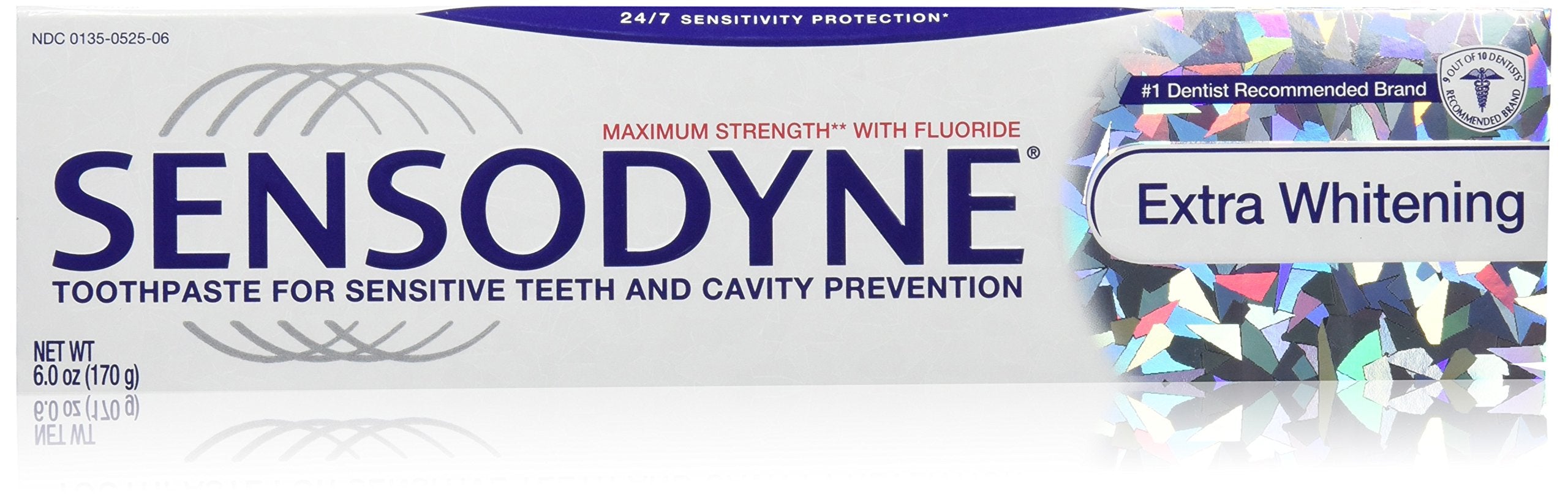 Sensodyne Extra Whitening Toothpaste 6 oz – Pack of 3, Fluoride