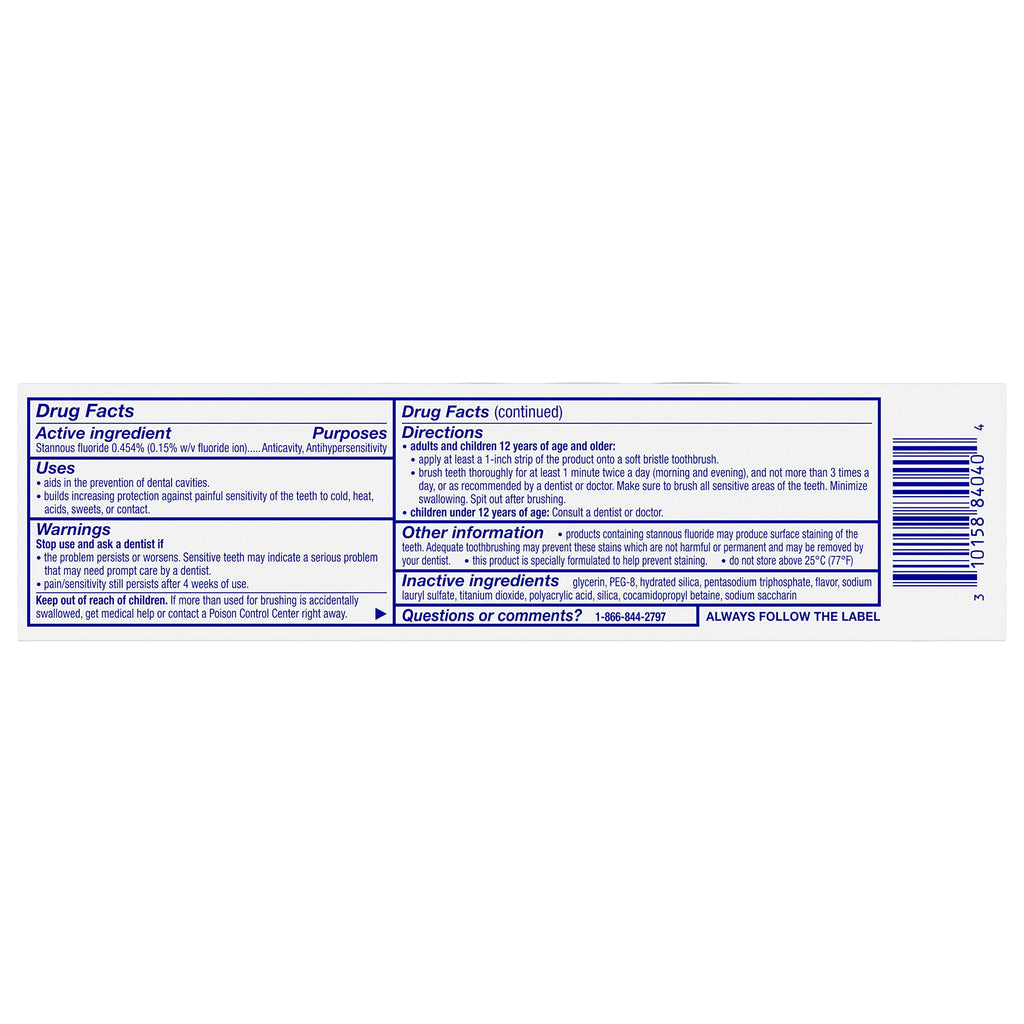 Sensodyne Repair and Protect Mint Toothpaste – Sensitive Teeth & Cavity Prevention (3.4 oz)