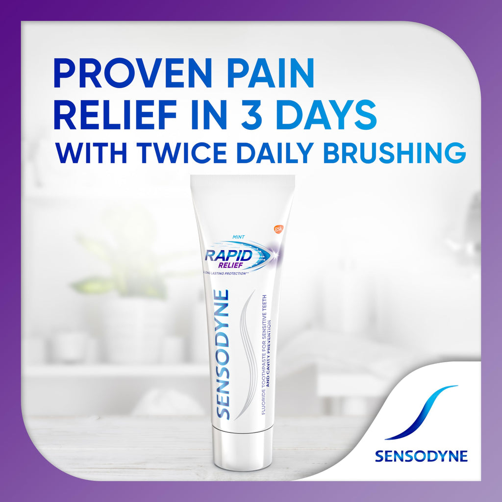 Sensodyne Rapid Relief Sensitive Toothpaste – Mint, 3.4 oz