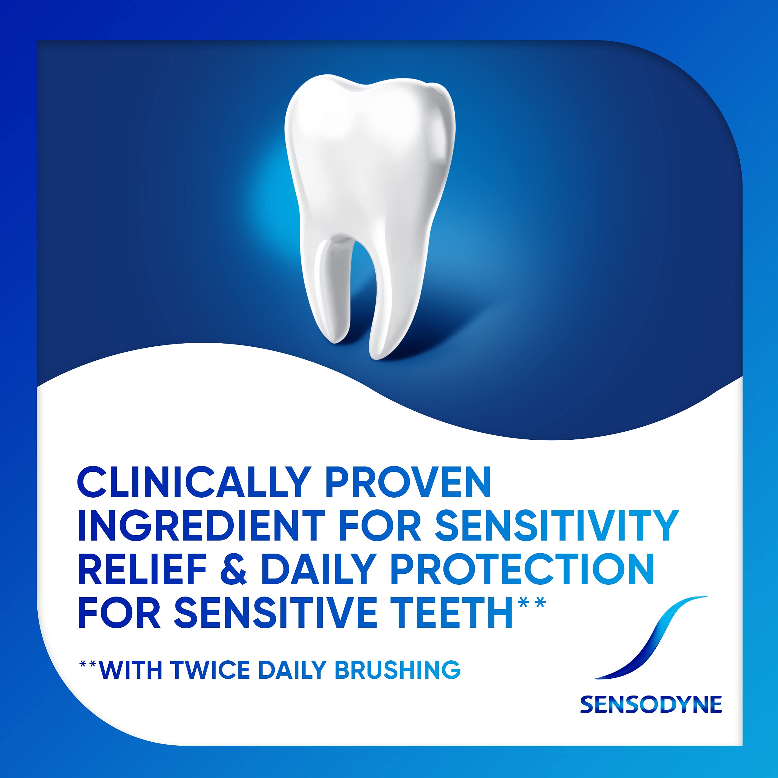 Sensodyne Repair and Protect Whitening Toothpaste – Sensitivity Relief & Cavity Protection (3.4 oz, Pack of 2)