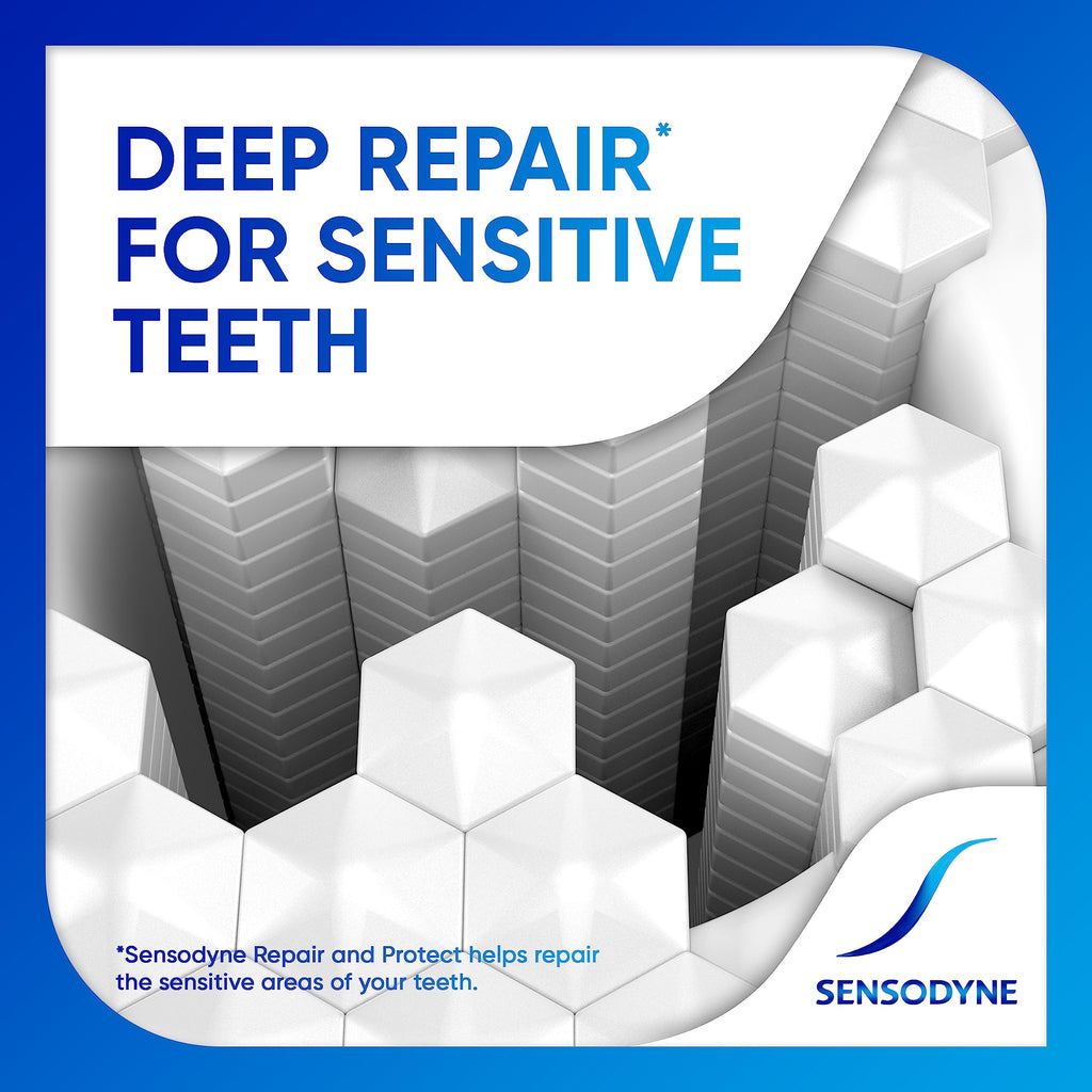 Sensodyne Repair and Protect Whitening Toothpaste, 3.4 oz | Sensitive Teeth & Cavity Prevention