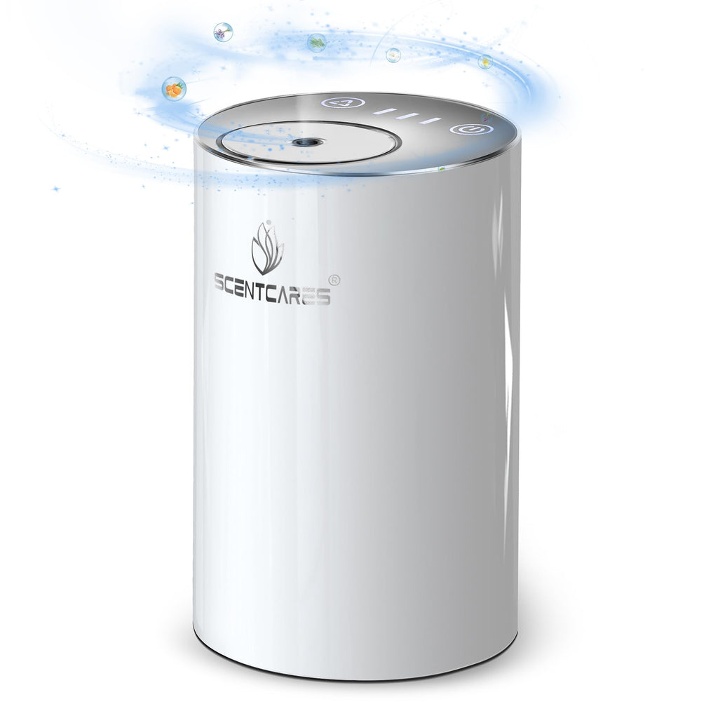 Sentiment Diffuser - Waterless Essential Oil Diffuser, Portable Cordless Cold Mist (White)