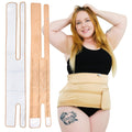 Sentre Plus-Size Castor Oil Pack Wrap - L-5X, Organic Cotton Flannel (Khaki)
