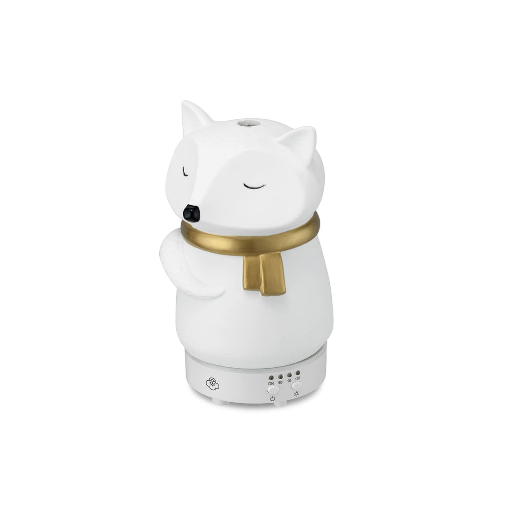 Serene House Snow Fox Diffuser | Ultrasonic Cool Mist, 90ml, 7-Color LED