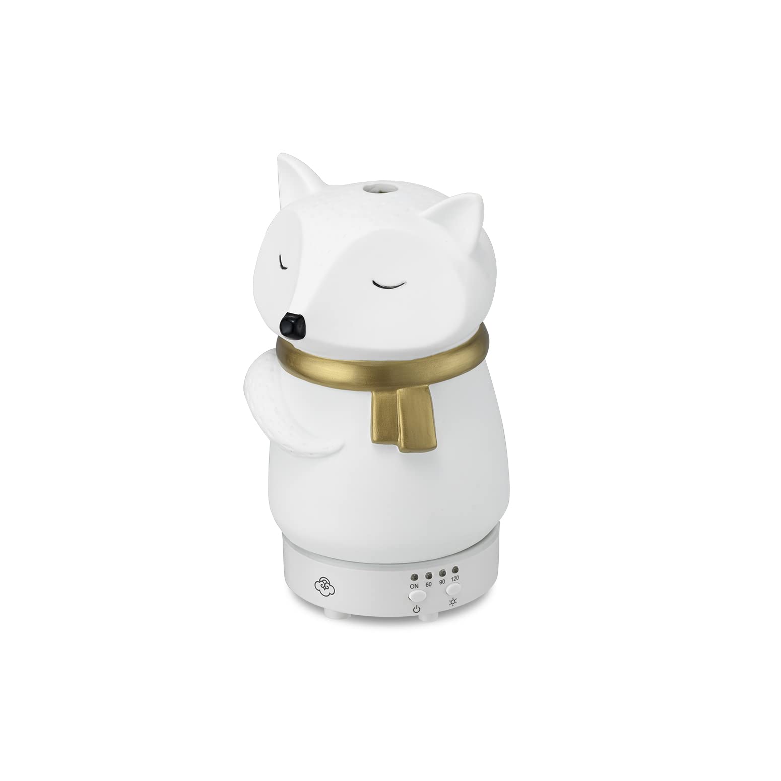 Serene House Snow Fox Diffuser | Ultrasonic Cool Mist, 90ml, 7-Color LED