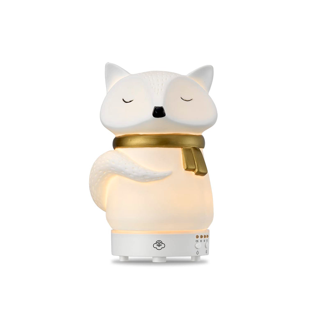 Serene House Snow Fox Diffuser | Ultrasonic Cool Mist, 90ml, 7-Color LED