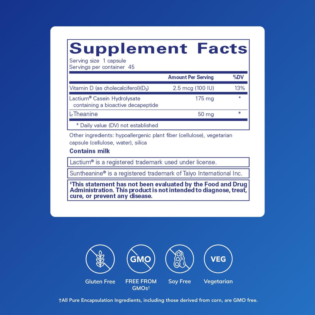 Sereniten Plus by Pure Encapsulations – Stress & Restful Sleep Support | 45 Capsules