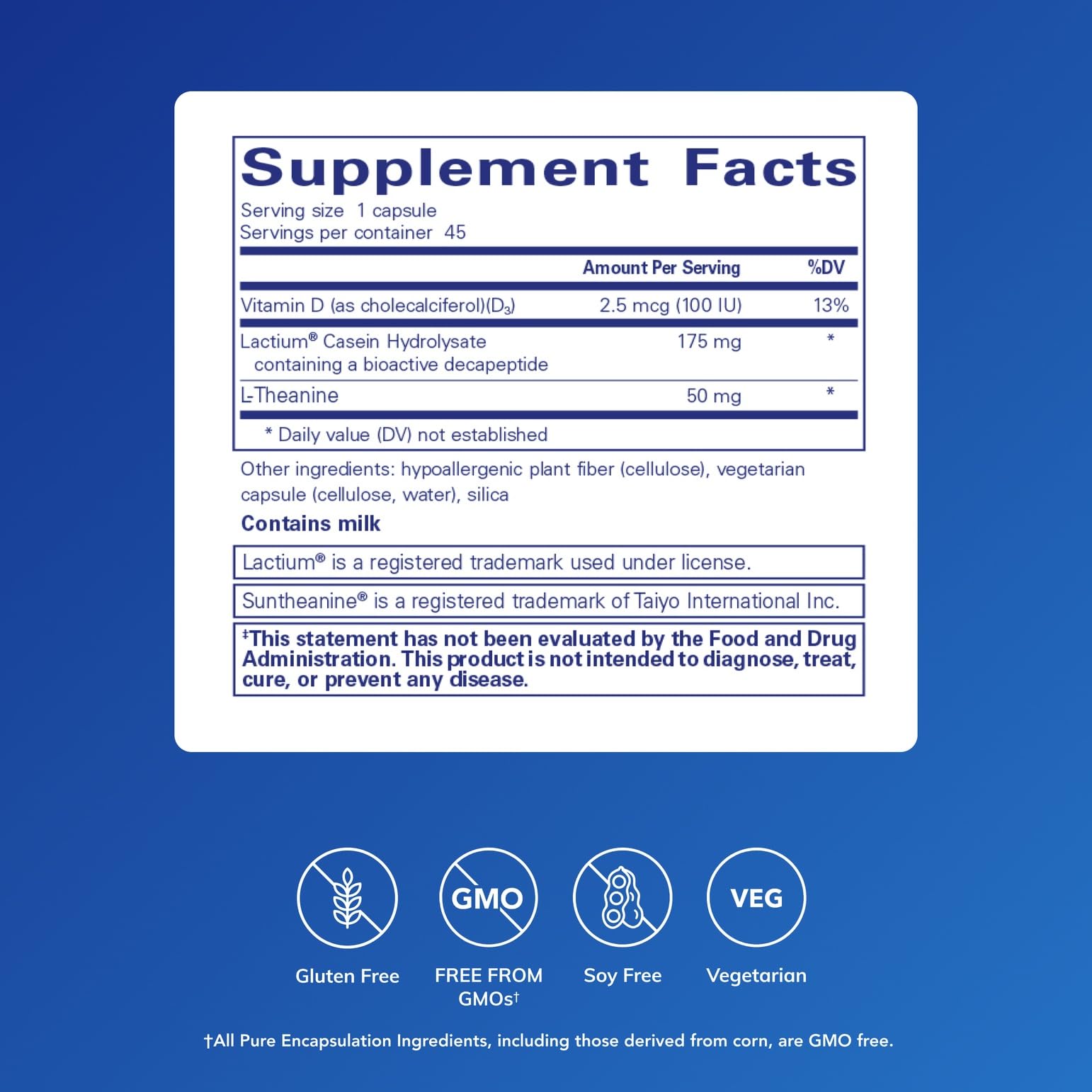 Sereniten Plus by Pure Encapsulations – Stress & Restful Sleep Support | 45 Capsules