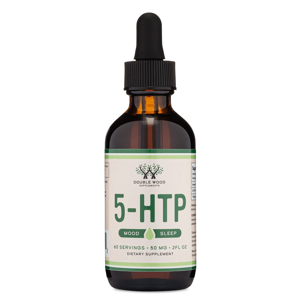 5-HTP Liquid Drops – 60 Servings of 50mg 99%+ 5-HTP | Serotonin Support by Double Wood