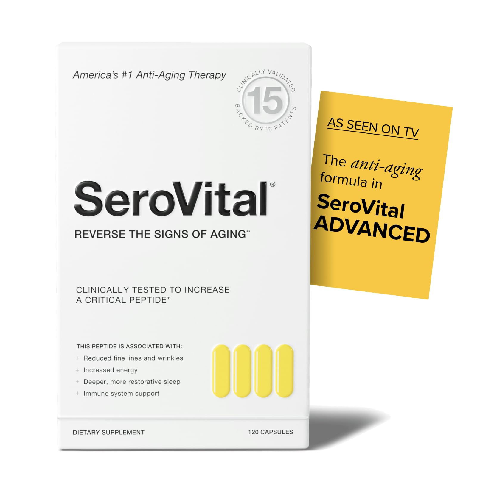 Serovital Renewal Complex – Anti-Aging Amino Acids & Peptides | Energy, Sleep & Immunity, 30-Day Supply