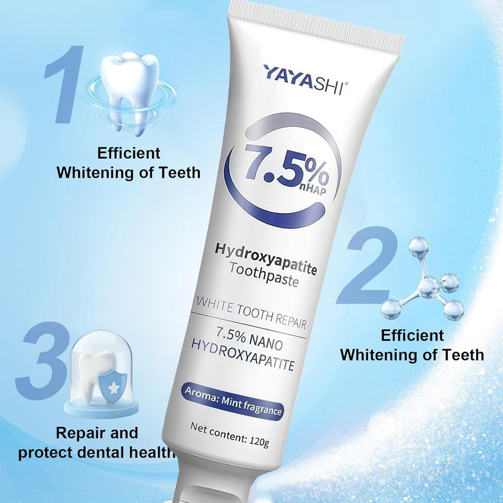 Set 2-Pack Hydroxyapatite Toothpastes – Enamel Protection, Tooth Strengthening, Gentle Mint