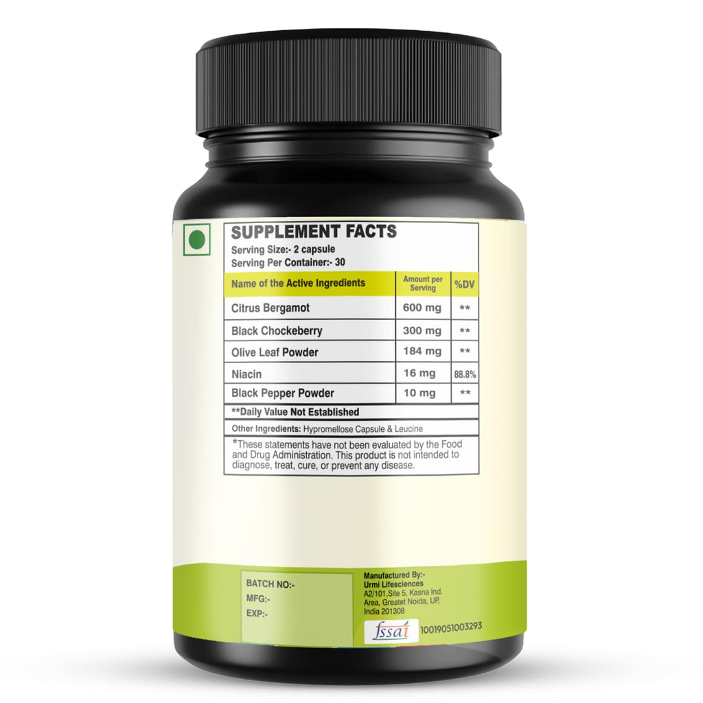 SETNUTRA Well From Within 5 in 1 Citrus Bergamot Supplement | Heart Health & Antioxidant Support | 60 Count