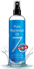 Seven Minerals Magnesium Oil Spray 12oz – USP Grade, Extra Strength, Made in USA | Sleep, Muscle Pain & Cramps